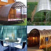 Сотовый поликарбонат от 4 до 10 мм цветной и прозрачный. Тепличный для беседок или навесов. Доставка по всей области. 2 УФ защита № 1675-181-3 фото