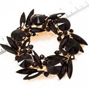 Брошь “Веночек из цветных камней“, (6 см) 222121(9) фото