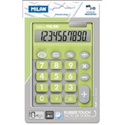 Калькулятор Milan настольный, 10 разрядный, TOUCH DUO Rubber Touch, салатовый
