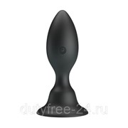 Черная анальная пробка с вибрацией Trigger Vibration - 10,8 см. фото
