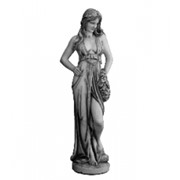 Статуя из гипса Девушка с венком фото
