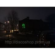 Демонстрация лазерного шоу на здание фото