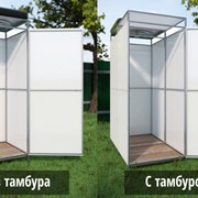 Душ дачный Люкс . Вариант с тамбуром и без. Бак от 55 до 200 литров с подогревом и без подогрева. Доставка. № 142-5 фото