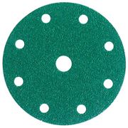 Круги шлифовальные Hookit зеленые 9 отверстий фото