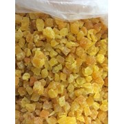 Абрикосы сушеные, нарезанные кубиками с рисовой мукой(8*8,3*5) фото