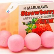 Жевательная резинка Marukawa со вкусом клубники 5,4 гр., (4 шарика по 1,35 гр.) фото