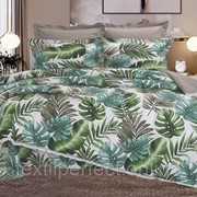 Комплект постельного белья с одеялом KAZANOV.A/ Казанова -Гавайи (капучино-беж) Cotton, семейный фото
