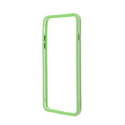 Чехол/накладка «LP» Bumpers для iPhone 6/6s Plus (зеленый/прозрачный) блистер фото