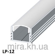 Профиль алюминиевый LED ЛП12 12х16мм, анодированный, цвет - серебро. фото