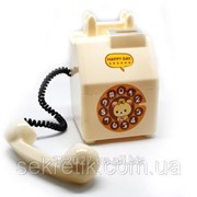 Копилка Телефон -бежевый фото