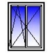 Окно ПВХ двухстворчатое 1200х1400 (кирпич, п+п/о) фотография