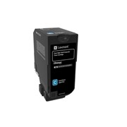 Картридж лазерный Lexmark 74C5HCE голубой фото