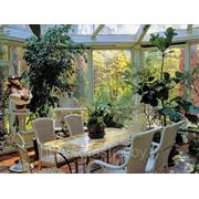 Зимние сады в квартире, коттедже, загородном доме, на балконе, лоджии или на крыше из алюминия, дерева, стекла фото