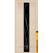 Двери Пефектлайн ПО Гранд с черным рисунком фотография