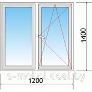 Пластиковые окна KBE expert (ПВХ). Кухонное окно (1200х1400). фото