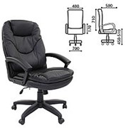 Кресло для руководителя Brabix “Trend EX-568“, экокожа, коричневое фотография