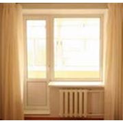Окно (ПВХ) плаcтиковое + балконная дверь в спальню ческой планировки. фото