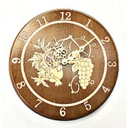 Часы резные “Дары природы“ ⌀ 30 см фото