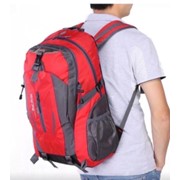 Рюкзак мужской 46 см многосекционный красный