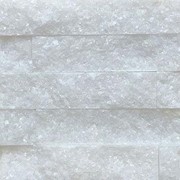 Панель из натурального камня Мрамор кристальный белый 600х150 мм