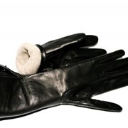 Перчатки женские кожа кашемир L236 фотография