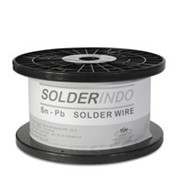 Припой SolderIndo Sn63/Pb37, 20 кг, 3мм, катушка