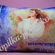 Подушка “Ангелочку“ (синяя) фото