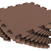 Мягкий пол универсальный 33х33см, коричневый, 1кв.м (Экополимеры) фотография