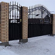 Кованые ворота забор калитка фото