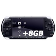 Приставка Sony PSP Slim Piano Black 3008 6.20 TN-B/6.35 PRO + Карта Памяти 8Gb + 70 игр + Пленка + Чехол + USB кабель