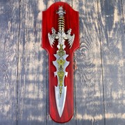 Сувенирный меч на планшете, цветное нанесение на лезвии, 52 см фотография