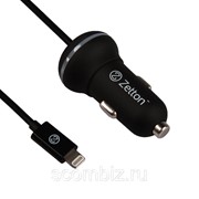 АЗУ с кабелем Apple 8 pin и выходом USB ток зарядки 2,1А Zetton (ZTCC2AA8) фото