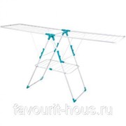 Сушилка напольная для белья “Ника“ двухуровневая 18м Серебро, белая, аквамарин фото