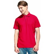 Рубашка-Поло (тк.Трикотаж,205), красный (L (48-50); ) фотография