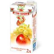 Нектар виноградно-яблочный ТМ “Соки Украины“ фото