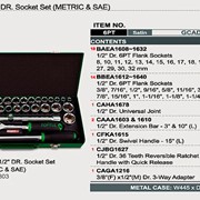 Набор инструмента 1/2“ (дюйм+метр.) 38ед. TOPTUL GCAD3803 фото