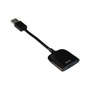 Хаб-разветвитель USB 3.0 Hama Mobil 2порт. черный (00054132) фотография