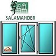 Окна ПВХ Salamander StreamLine 1400*2050 (трёхсекционное одностворчатое поворотно-откидное двухкамерное)