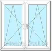 Пластиковые окна Rehau (ПВХ). Кухонное окно (1200х1400) двухстворчатое. фото