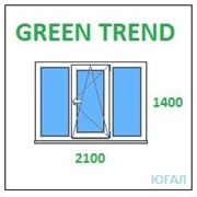 Окно ПВХ 2100х1400 (ШхВ), кредит, рассрочка, Green Trend фото