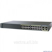 Коммутатор Cisco Catalyst 2960-X 24 GigE PoE 370W, 4 x 1G SFP, LAN Base (WS-C2960X-24PS-L)