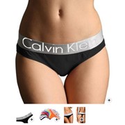 Calvin Klein Steel Женские стринги - Черные фото