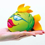 Игрушка, для купания Рыбка зеленая фото