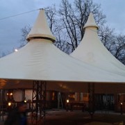 Тентовые шатры для ресторанов: производство, монтаж, ремонт, обслуживание фотография