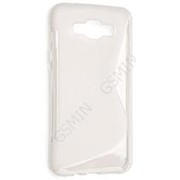 Чехол силиконовый для Samsung Galaxy E5 SM-E500F/DS S-Line TPU (Прозрачно-Матовый) фото