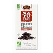 Черный шоколад 72% какао Эквадор - органик