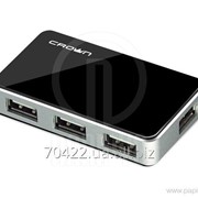 Концентратор Crown USB HUB CMH-B19 цвет черный