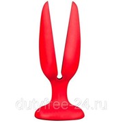 Красная пробка-бутон MENZSTUFF FLOWER BUTT PLUG 5INCH - 13,5 см. фотография