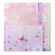 Заготовка для открыток с цветными конвертами Zibi Purple Butterfly 10.5*14.8см фотография