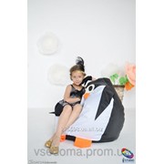 Детское кресло мешок груша Пингвин 100*75 см фото
